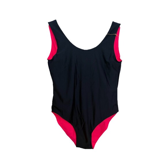 Kainua Swimwear Reversible One Piece Two Suits In One Hot Pink Navy Blue NWT - Picture 4 of 7